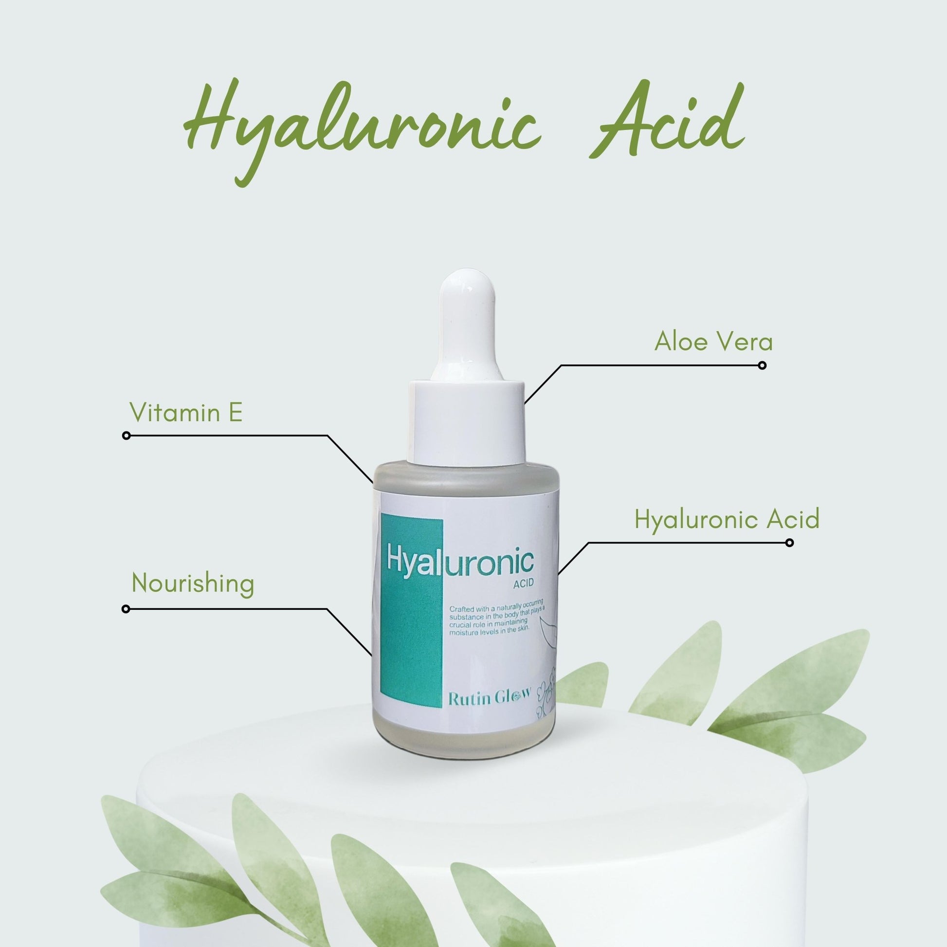 Glisten Up - Hyaluronic Acid - Rutin GlowGlisten Up - Hyaluronic Acid