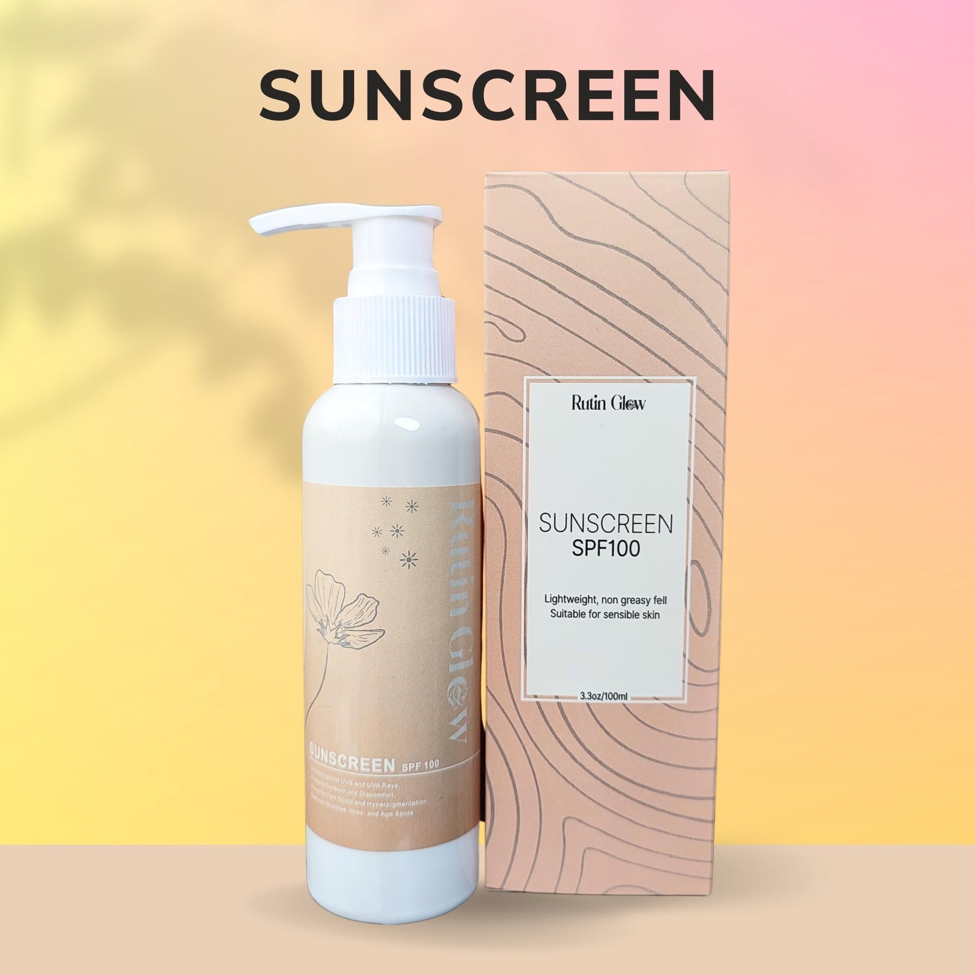 Sunscreen - SPF100 - Rutin GlowSunscreen - SPF100