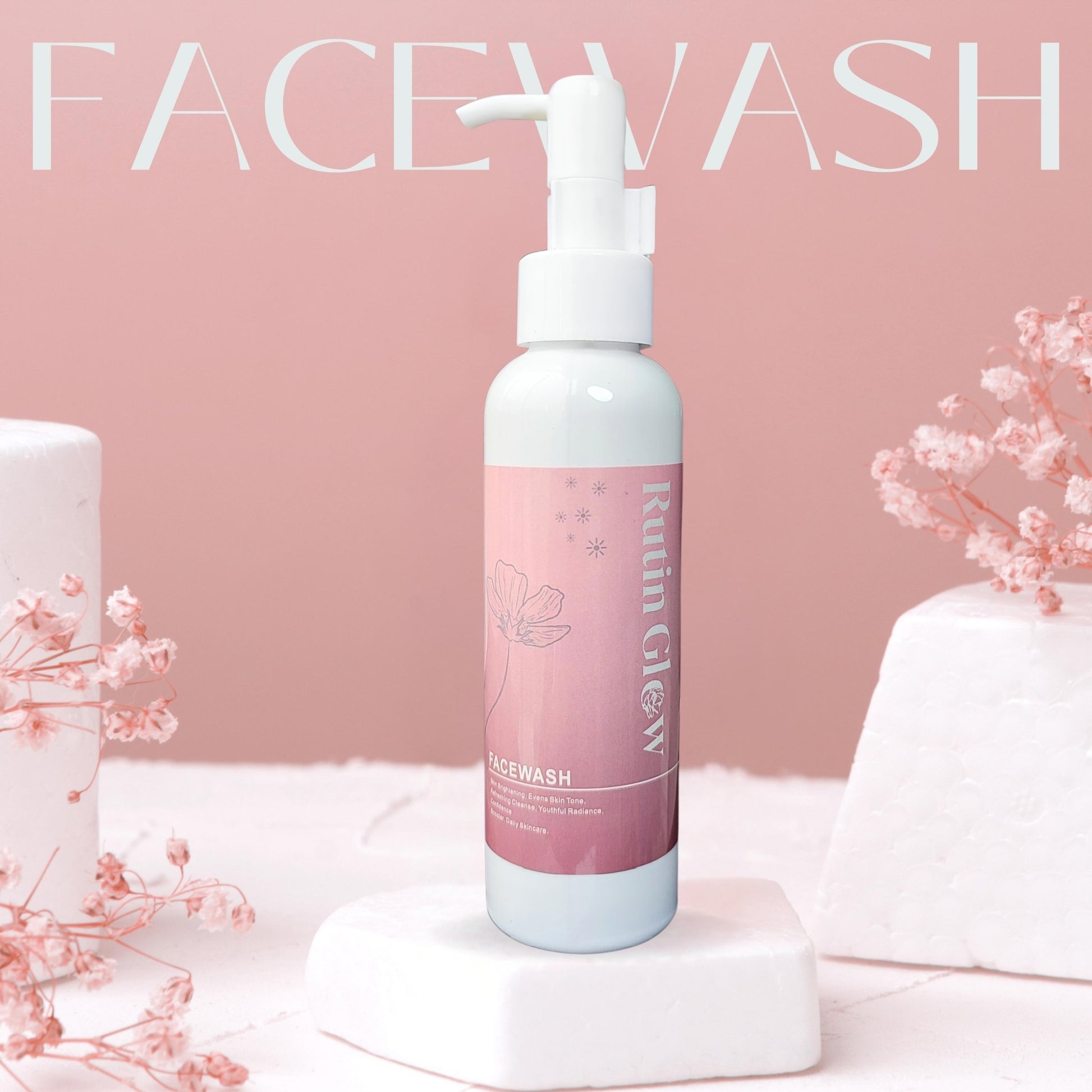 Whitening Facewash - Daily Brightening Cleanser - Rutin GlowWhitening Facewash - Daily Brightening Cleanser