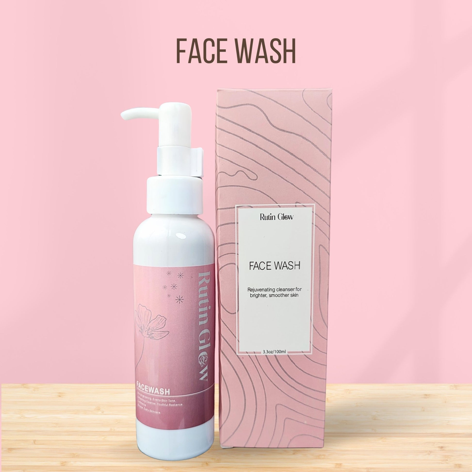 Whitening Facewash - Daily Brightening Cleanser - Rutin GlowWhitening Facewash - Daily Brightening Cleanser